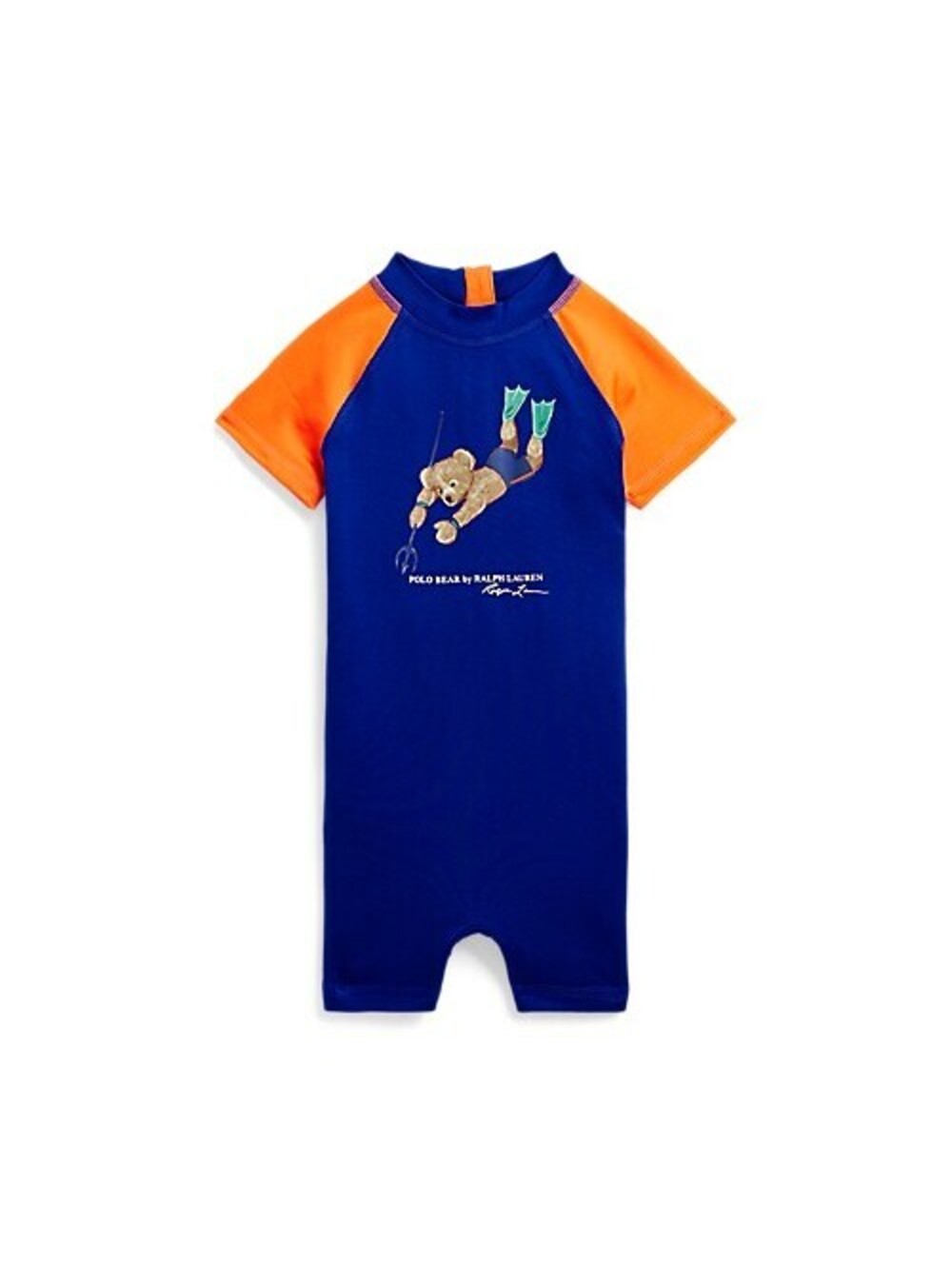 Ralph Lauren Baby Boys' Polo Bear Short Sleeve Rash Guard Swimsuit 9-12M